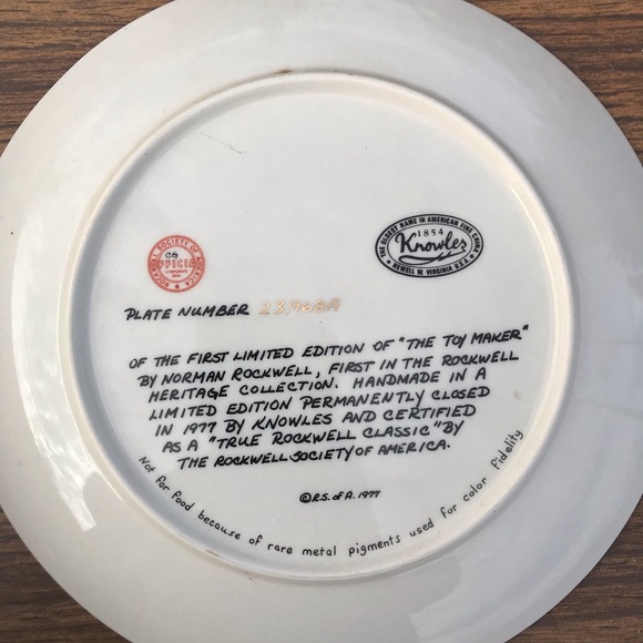 Norman Rockwell Plate - Picture 3 of 3